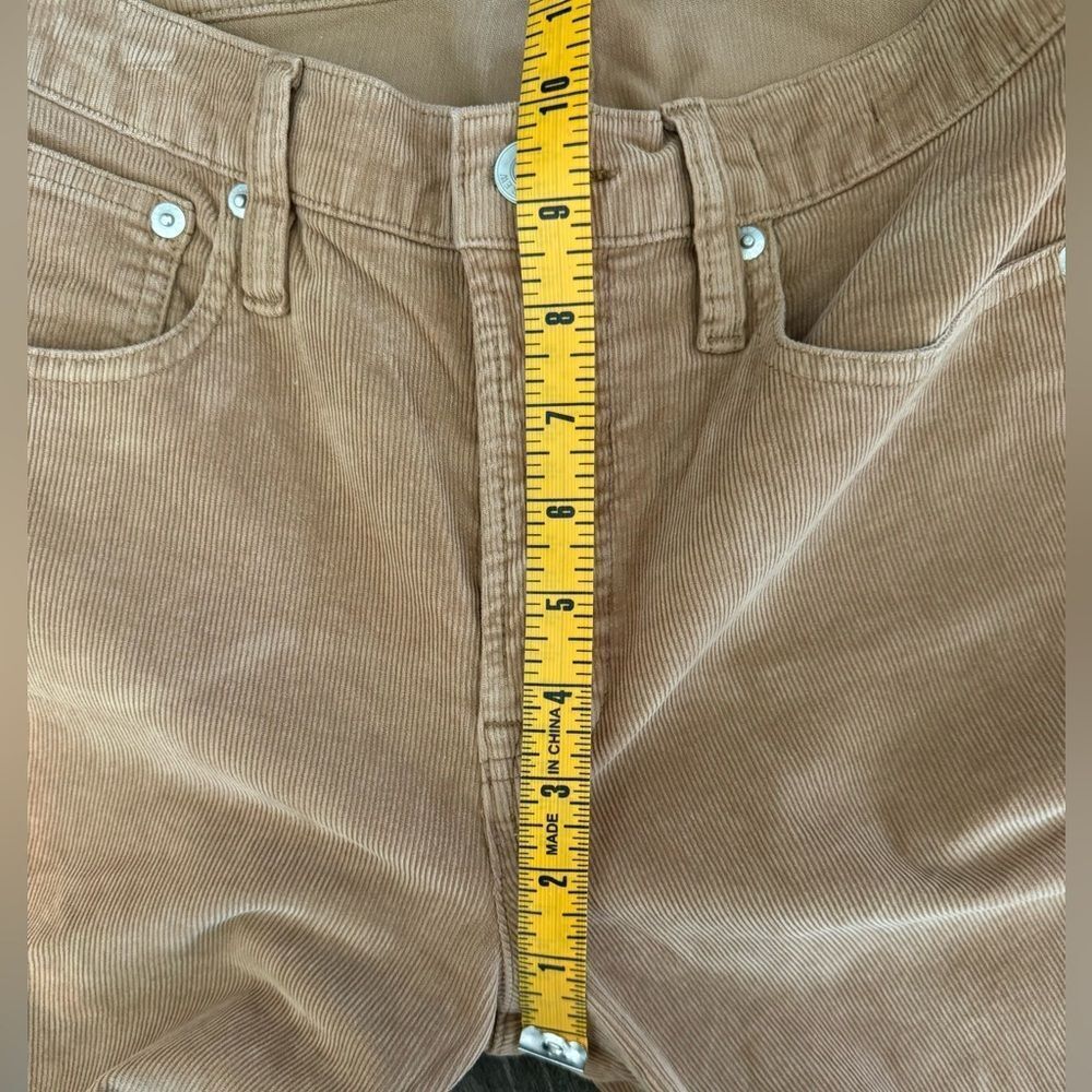 J Crew Vintage slim-straight high rise corduroy pant tan golden brandy size 27 - Picture 7 of 8